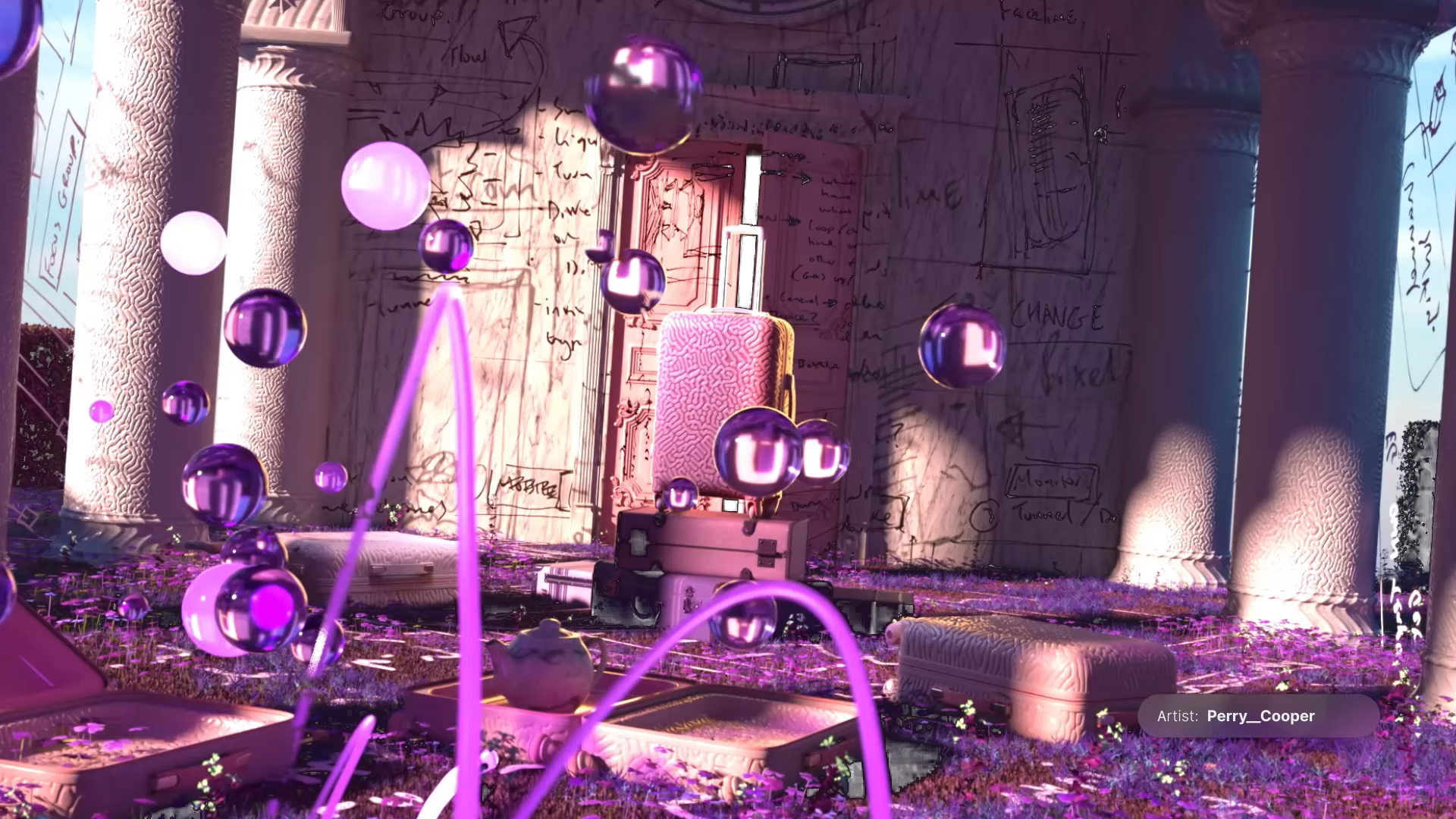 Cycles render engine visual showcase demonstrating advanced rendering capabilities